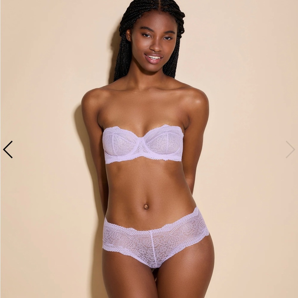 Cosabella Forte Convertible Strapless Bra and Boyshort Set